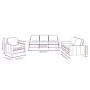 3-piece sofa set with cream fabric cushions by , Sofas - Ref: Foro24-3201430, Price: 630,71 €, Discount: %
