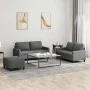Set Sofas mit Kissen 3 Stück dunkelgrauer Stoff von , Sofas - Ref: Foro24-3201453, Preis: 495,51 €, Rabatt: %