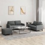 Set Sofas mit Kissen 3 Stück dunkelgrauer Stoff von , Sofas - Ref: Foro24-3201453, Preis: 503,88 €, Rabatt: %