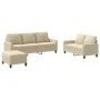 Set Sofas mit Kissen 3 Stück cremefarbener Stoff von , Sofas - Ref: Foro24-3201470, Preis: 514,50 €, Rabatt: %