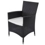 11-piece garden dining set and black synthetic rattan cushions by vidaXL, Garden sets - Ref: Foro24-42570, Price: 890,41 €, D...