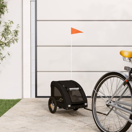 Remolque de bicicleta mascotas hierro tela Oxford negro de , Cochecitos para mascotas - Ref: Foro24-93954, Precio: 95,77 €, D...