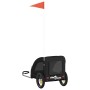Remolque de bicicleta mascotas hierro tela Oxford negro de , Cochecitos para mascotas - Ref: Foro24-93954, Precio: 95,77 €, D...