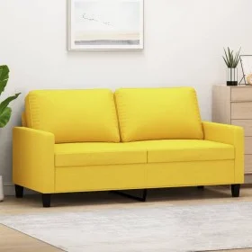 Light yellow 2-seater fabric sofa, 140 cm by , Sofas - Ref: Foro24-359168, Price: 209,21 €, Discount: %