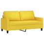 Light yellow 2-seater fabric sofa, 140 cm by , Sofas - Ref: Foro24-359168, Price: 212,32 €, Discount: %