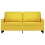 2-Sitzer-Sofa aus hellgelbem Stoff 140 cm von , Sofas - Ref: Foro24-359168, Preis: 209,21 €, Rabatt: %