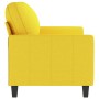 2-Sitzer-Sofa aus hellgelbem Stoff 140 cm von , Sofas - Ref: Foro24-359168, Preis: 212,32 €, Rabatt: %
