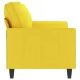 2-Sitzer-Sofa aus hellgelbem Stoff 140 cm von , Sofas - Ref: Foro24-359168, Preis: 209,21 €, Rabatt: %