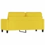 2-Sitzer-Sofa aus hellgelbem Stoff 140 cm von , Sofas - Ref: Foro24-359168, Preis: 209,21 €, Rabatt: %