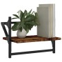 Wandregale mit Stangen 2 Stück Räuchereiche 40x25x30 cm von , Regale und Regale - Ref: Foro24-836240, Preis: 21,25 €, Rabatt: %