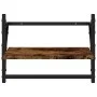 Wall shelves with 2 smoked oak bars 40x25x30 cm by , Shelves and shelves - Ref: Foro24-836240, Price: 21,02 €, Discount: %