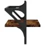Wall shelves with 2 smoked oak bars 40x25x30 cm by , Shelves and shelves - Ref: Foro24-836240, Price: 21,02 €, Discount: %