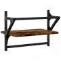 Wall shelves with 2 smoked oak bars 40x25x30 cm by , Shelves and shelves - Ref: Foro24-836240, Price: 21,02 €, Discount: %