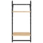 Wandregale 2 Ebenen Stangen 2 Stück Sonoma Eiche 30x25x65 cm von , Regale und Regale - Ref: Foro24-836254, Preis: 22,48 €, Ra...