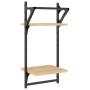 Wandregale 2 Ebenen Stangen 2 Stück Sonoma Eiche 30x25x65 cm von , Regale und Regale - Ref: Foro24-836254, Preis: 22,48 €, Ra...