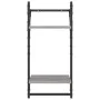 Estantes pared 2 niveles barras 2 uds gris Sonoma 30x25x65 cm de , Estantes y estanterías - Ref: Foro24-836256, Precio: 22,83...