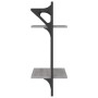 Wall shelves 2 levels bars 2 units gray Sonoma 30x25x65 cm by , Shelves and shelves - Ref: Foro24-836256, Price: 27,16 €, Dis...