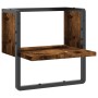 Wandregal mit Stange aus geräucherter Eiche 30x25x30 cm von , Regale und Regale - Ref: Foro24-836280, Preis: 13,98 €, Rabatt: %