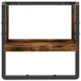 Estantes de pared con barra roble ahumado 30x25x30 cm de , Estantes y estanterías - Ref: Foro24-836280, Precio: 13,82 €, Desc...