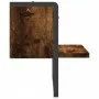Estantes de pared con barra roble ahumado 30x25x30 cm de , Estantes y estanterías - Ref: Foro24-836280, Precio: 13,82 €, Desc...