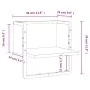 Wandregal mit Stange aus geräucherter Eiche 30x25x30 cm von , Regale und Regale - Ref: Foro24-836280, Preis: 13,82 €, Rabatt: %