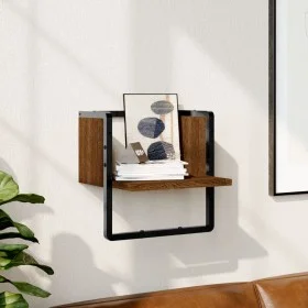Wandregal mit eichenbrauner Leiste 30x25x30 cm von , Regale und Regale - Ref: Foro24-836282, Preis: 10,93 €, Rabatt: %