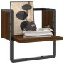 Wall shelf with oak brown bar 30x25x30 cm by , Shelves and shelves - Ref: Foro24-836282, Price: 10,93 €, Discount: %