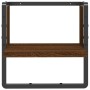Estante de pared con barra marrón roble 30x25x30 cm de , Estantes y estanterías - Ref: Foro24-836282, Precio: 10,93 €