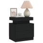 Mesita de noche de aglomerado negro 45x35x52 cm de vidaXL, Mesitas de noche - Ref: Foro24-326850, Precio: 94,63 €