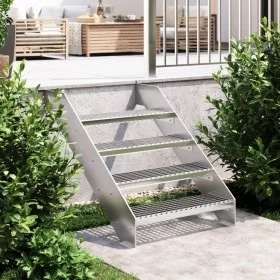 Galvanized steel grating step 70x24x7 cm by , Stair mats - Ref: Foro24-155683, Price: 43,73 €, Discount: %