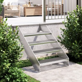 Gitterroststufe aus verzinktem Stahl 70x24x7 cm von , Treppenmatten - Ref: Foro24-155683, Preis: 45,25 €, Rabatt: %