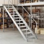 Galvanized steel grating step 70x24x7 cm by , Stair mats - Ref: Foro24-155683, Price: 45,25 €, Discount: %