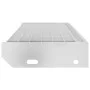 Gitterroststufe aus verzinktem Stahl 70x24x7 cm von , Treppenmatten - Ref: Foro24-155683, Preis: 43,73 €, Rabatt: %