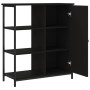 Aparador de madera de ingeniería negro 70x30x80 cm de , Aparadores - Ref: Foro24-835489, Precio: 71,67 €, Descuento: %