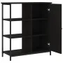 Engineered wood black sideboard 70x30x80 cm by , Sideboards - Ref: Foro24-835489, Price: 70,64 €, Discount: %
