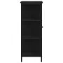 Engineered wood black sideboard 70x30x80 cm by , Sideboards - Ref: Foro24-835489, Price: 70,64 €, Discount: %