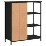 Engineered wood black sideboard 70x30x80 cm by , Sideboards - Ref: Foro24-835489, Price: 70,64 €, Discount: %