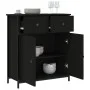 Black engineered wood sideboard 70x30x80 cm by , Sideboards - Ref: Foro24-835524, Price: 77,83 €, Discount: %
