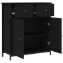 Black engineered wood sideboard 70x30x80 cm by , Sideboards - Ref: Foro24-835524, Price: 78,80 €, Discount: %
