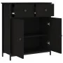 Black engineered wood sideboard 70x30x80 cm by , Sideboards - Ref: Foro24-835524, Price: 77,83 €, Discount: %