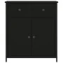 Black engineered wood sideboard 70x30x80 cm by , Sideboards - Ref: Foro24-835524, Price: 77,83 €, Discount: %