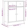 Schwarzes Sideboard aus Holzwerkstoff, 70 x 30 x 80 cm von , Sideboards - Ref: Foro24-835524, Preis: 77,83 €, Rabatt: %