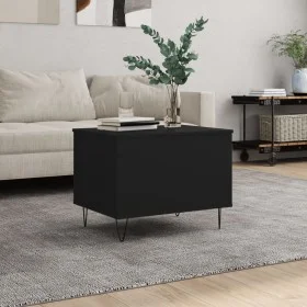 Mesa de centro madera contrachapada negro 60x44,5x45 cm de , Mesas de centro - Ref: Foro24-830949, Precio: 55,83 €, Descuento: %