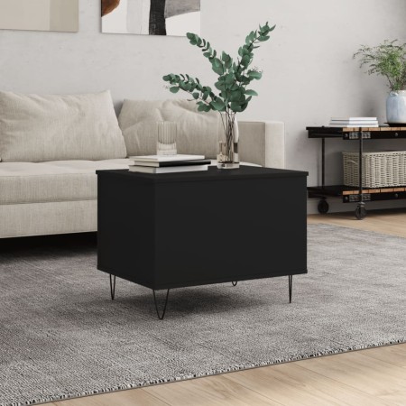 Mesa de centro madera contrachapada negro 60x44,5x45 cm de , Mesas de centro - Ref: Foro24-830949, Precio: 56,46 €, Descuento: %