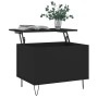 Mesa de centro madera contrachapada negro 60x44,5x45 cm de , Mesas de centro - Ref: Foro24-830949, Precio: 56,46 €, Descuento: %