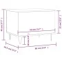 Couchtisch aus schwarzem Sperrholz, 60 x 44,5 x 45 cm von , Couchtisch - Ref: Foro24-830949, Preis: 55,83 €, Rabatt: %