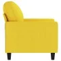 Light yellow fabric armchair 60 cm by , Sofas - Ref: Foro24-359152, Price: 137,29 €, Discount: %