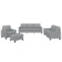 Sofagarnitur mit Kissen 4-teilig aus hellgrauem Stoff von , Sofas - Ref: Foro24-3201436, Preis: 637,68 €, Rabatt: %