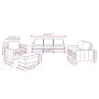 Sofagarnitur mit Kissen 4-teilig aus hellgrauem Stoff von , Sofas - Ref: Foro24-3201436, Preis: 637,68 €, Rabatt: %
