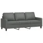 Sofa set with cushions 3 pieces dark gray fabric by , Sofas - Ref: Foro24-3201429, Price: 663,67 €, Discount: %